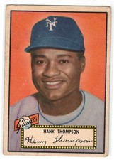 1952 Topps, #3 Hank Thompson (b/b), New York Giants ~ VG-VGEX (no crease)