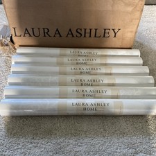 Laura Ashley x 6 Isodore Cotton White Sealed Wallpaper Same Batch . New