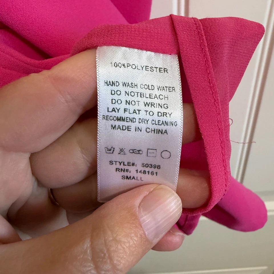 Синий и серый ярко розовый без рукавов v-образным вырезом Майка бизнес повседневный - Изображение 4 из 4