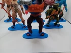 action figure display stands 6-pack for vintage MOTU TMNT etc  LT BLUE