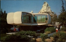 Disneyland California Monsanto House of Future Magic Mountain mailed 1965 PC