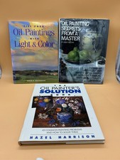 Lot of 3 Oil Painting Art Instruction Hardcover Books Techniques. Light Color.