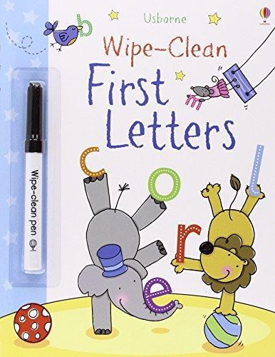 First Letters (Usborne Wipe Clean Books): 1 - Greenwell, Jessica