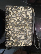 Brand New Authentic Coach Chain Print Wristlet - Black