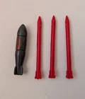 1983 Original GI Joe Cobra FANG  Missile/Bomb Vehicle Part  Lot of 4 Hasbro
