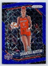 2025 Panini Prizm WNBA #81 Shakira Austin Blue Velocity Prizms
