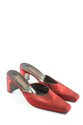 ARMANDO POLLINI Absatz Pantoletten Damen Pantoletten Gr. DE 37,5 rot Elegant