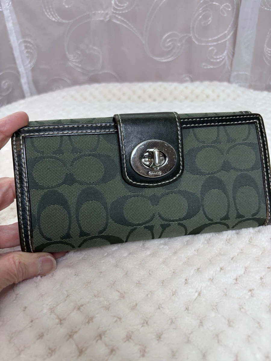 小物 Coach 65th Turnlock Bifold wallet green 小物 Coach 65th Turnlock Bifold wallet green Coach 65th