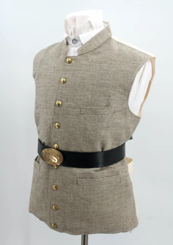 Confederate Civil War Enlisted Belt with Buckle Up to 60 Inches