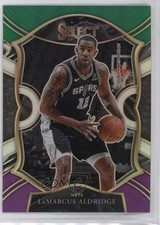 2020 Panini Select Concourse Green White Purple Prizm LaMarcus Aldridge #49 t4l