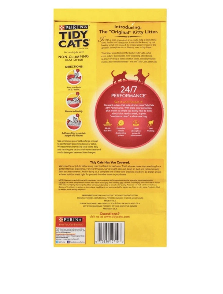 Tidy Cats 10LB 24/7 Cat Litter - Image 3 of 4