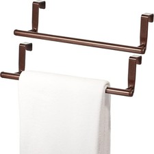 2 Pack Towel Rack Cabinet Over Cabinet Bar Strong Steel Towel Holder 9 Inch Home