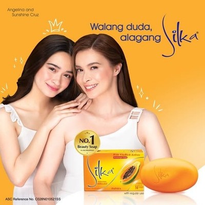 1 - SILKA Papaya Skin Brightening Herbal Face and Body Bar papaya