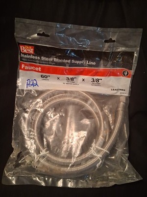DoIt Best Stainless Steel Braided Supply Line 60'' 3/8'' × 3/8'' O.D.