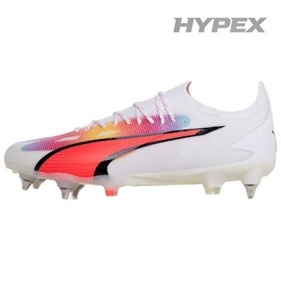PUMA Ultra Ultimate SG Soft Ground Soccer Shoes Men's Red White - 107504-01