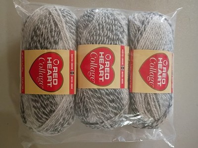 Red Heart Collage Yarn, Ice Storm, New, Estate Lot, Set of 3