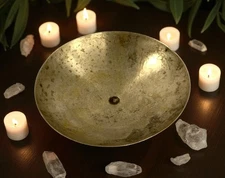 Bronze Herb Medicine Bowl Collectible Vintage Kitchen Multi Utility Bowl G27-140