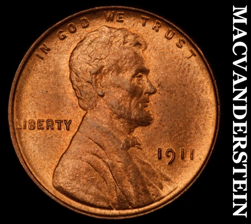 1911 Lincoln Cent- Super Choice Gem Brilliant Uncirculated++++ Luster #J2226