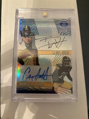 2017 Panini Illusions #RD-WS Cameron Sutton / T.J. Watt Rookie Dual Signs #/15
