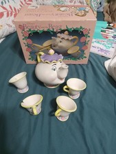 Vintage Disney's Beauty and the Beast Toy China Tea Set