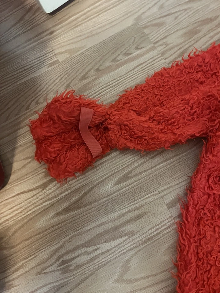 Sesame Street Elmo Extra Deluxe Plush Costume Size 3T-4T 1 Piece Zip Front - Image 3 of 4