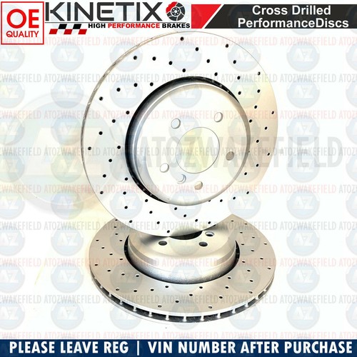 Für BMW 5 Serie 535d E60 E61 M Sport Vorne Heck Kreuz Gebohrt Bremsscheiben F/R - Bild 3 von 3