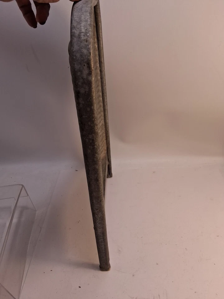 Rare Vintage AEMA Galvanized All Metal Washboard Excellent Condition Look - Image 4 of 4