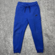 Nike Tech Pants Boys Large Blue Tapered Basketball Drawstring