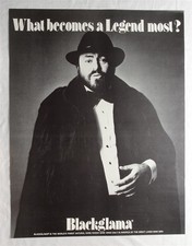 Vintage Blackglama Luciano Pavarotti Mink Coat Advertising Poster, 17 x 22, 1981