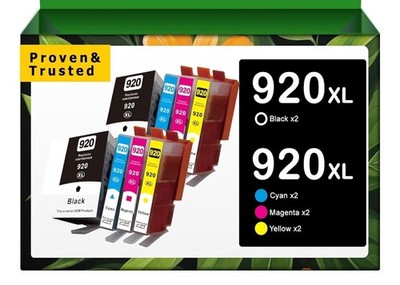 8 Pack Ink Cartridge for HP 920XL Ink Officejet 6000 6500(A) 7000 7500 (A)