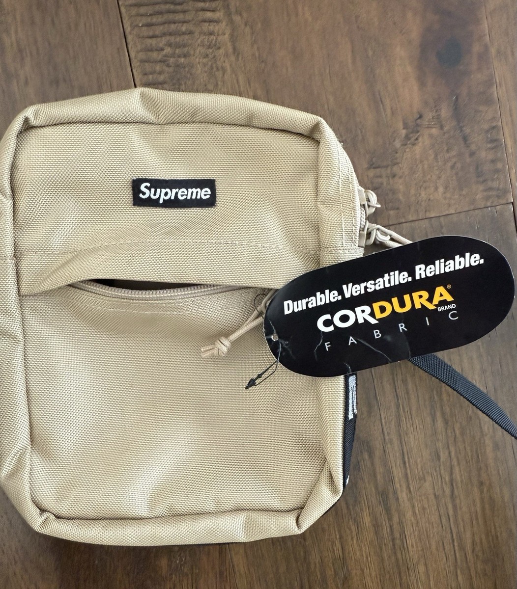 SUPREME SS18 Shoulder Bag Tan Khaki 100% Authentic Used