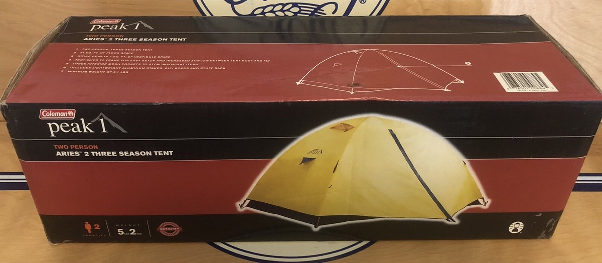 NEW Coleman Peak 1 Aries2 Tent 2 Person 3 Season Lightweight