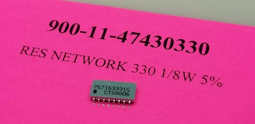 CTS 767163331G Resistor Network 8 Element 330 Ohm 5% 1/8W 16-SOIC **NEW** qty 10 - Picture 2 of 4