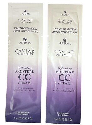ALTERNA CAVIAR ANTI-AGING MOISTURE CC CREAM sample Size 7mL / 0.25oz X 2 packet