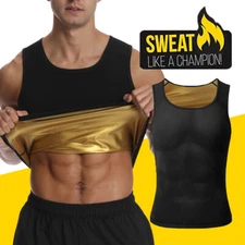 CGTFY Gynecomastia Compression Tank Top Men Sauna Slimming Shaper Sweat Vest US