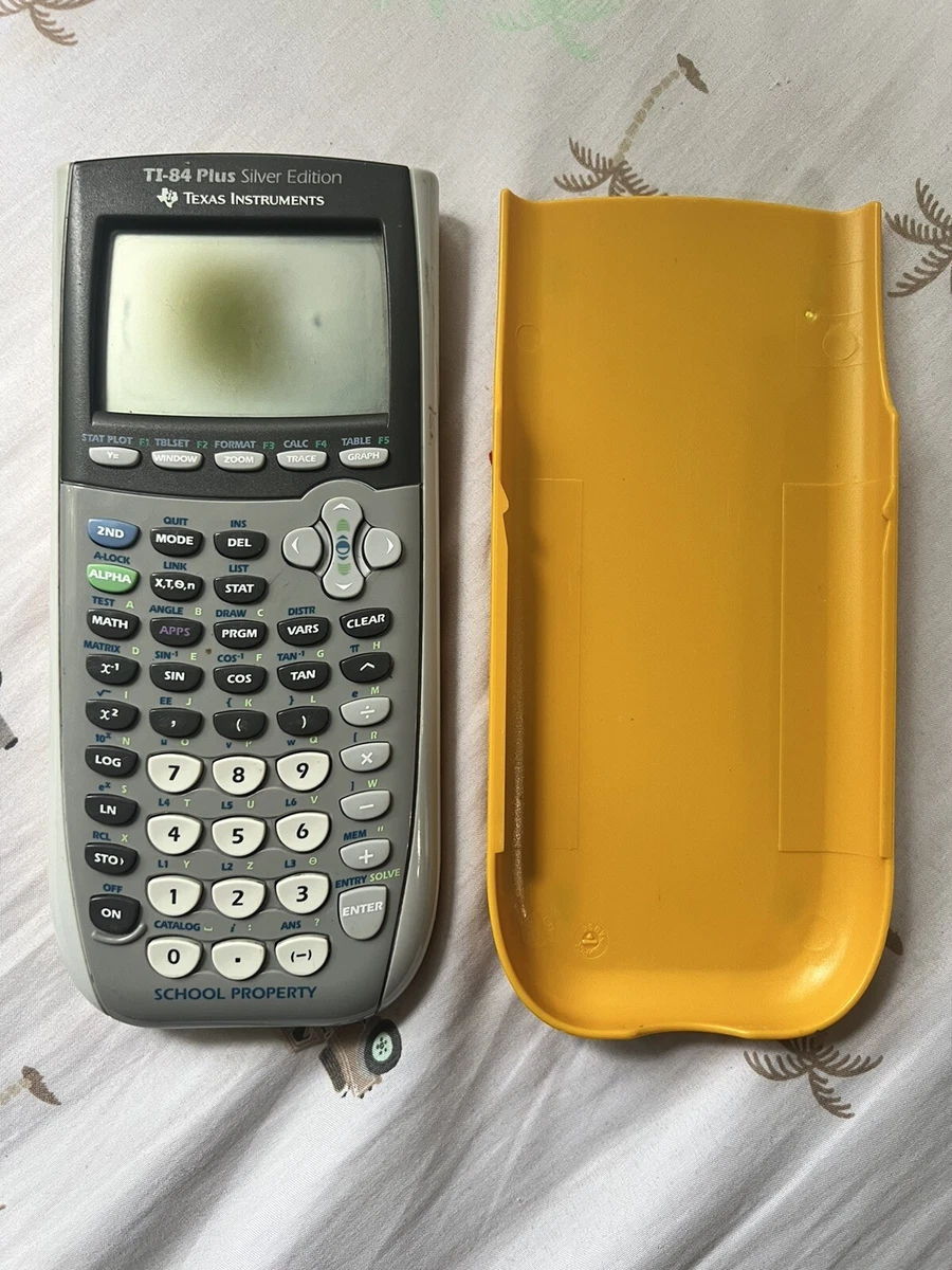 Texas Instruments TI 84 Plus Graphing Calculator Silver Edition eBay