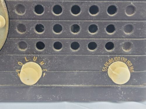 OROLOGIO TELECHRON MUSALARM AM RADIO MODELLO BAKELITE TUBO 8H59 - Testato!!!! - Foto 3 di 9