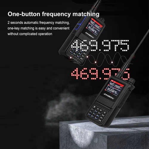 ANYSECU AC-881 AM Air Band Radio con NOAA Weather Alert 5W 6 bande Walkie Talkie - Foto 5 di 8