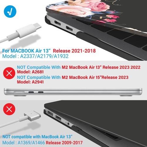 Etui IBENZER kompatybilne z MacBook Air 13" M1 A2337 A2179 A1932 - Zdjęcie 236 z 282