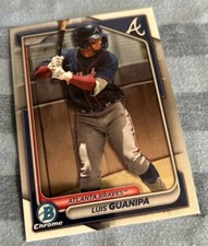 2024 Bowman Chrome Prospects #BCP-118 Luis Guanipa Atlanta Braves
