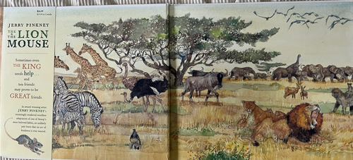 THE LION AND THE MOUSE Jerry Pinkney CHILDREN'S AWARD WINNING ILLUSTRATED BOOK - Picture 2 of 5