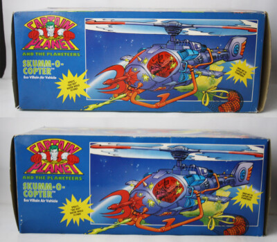 VINTAGE 1991 CAPTAIN PLANET SKUMM O COPTER HELICOPTER KENNER NEW