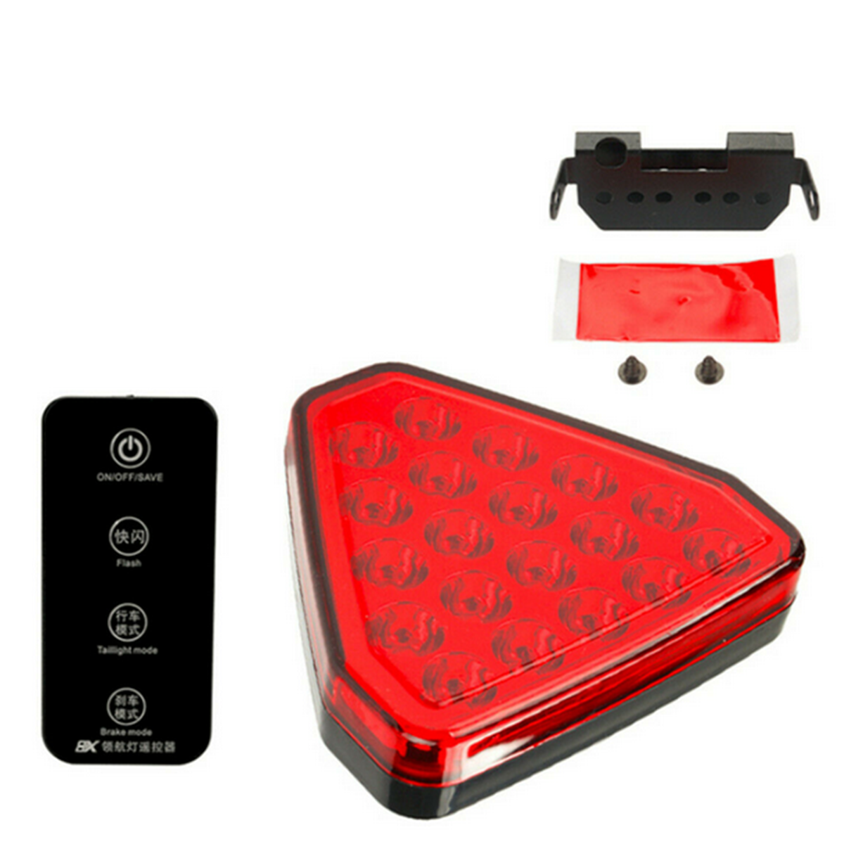 Sporty F1 Style Triangle 19-LED Rear Stop Tail 3rd Brake Lights