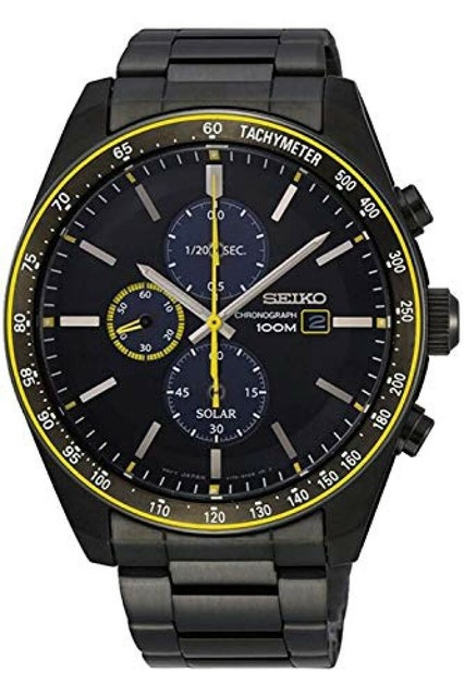 seiko chronograph 200m yellow face