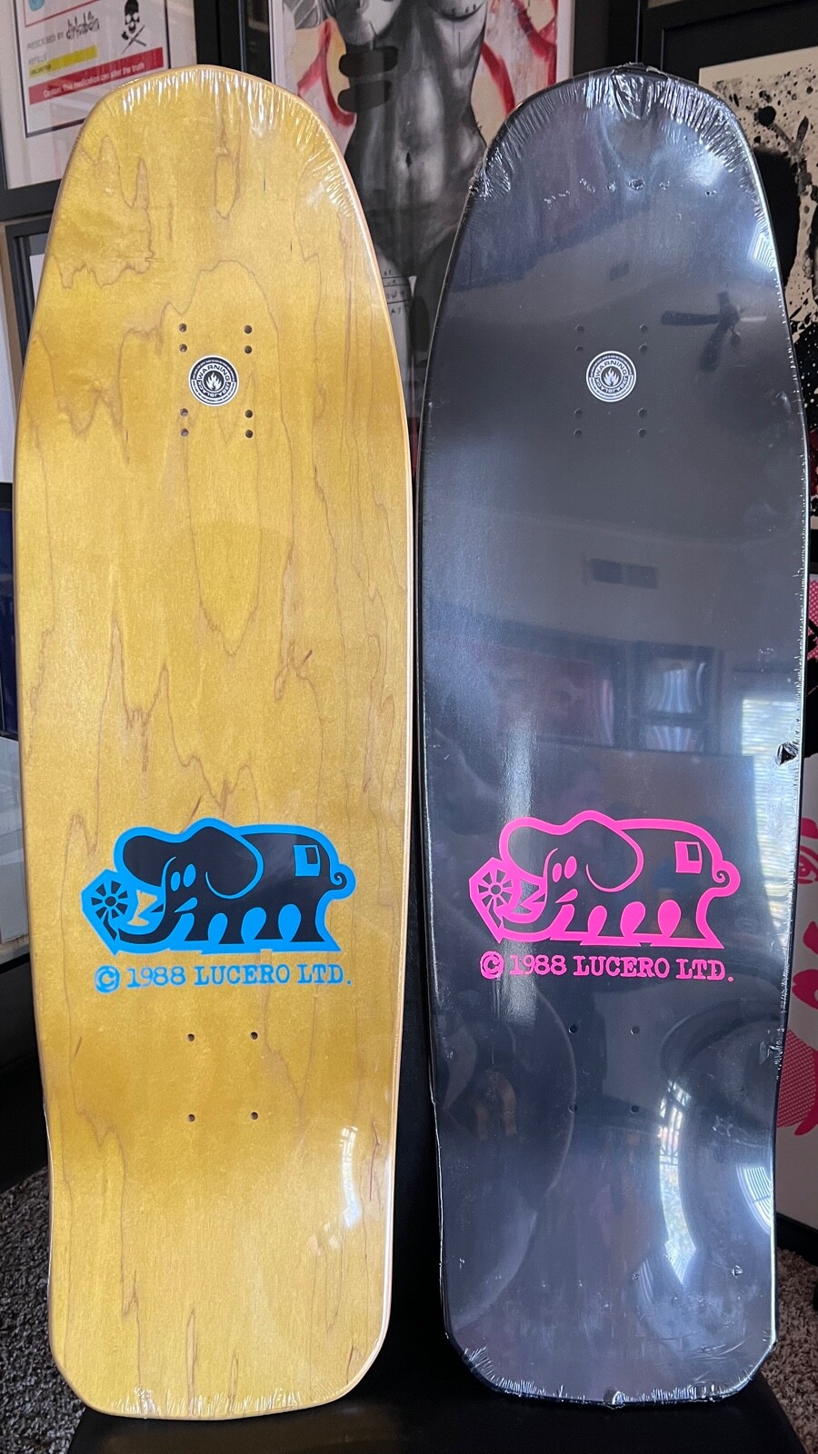 **SOLD OUT SET OF 2** BLACK LABEL LUCERO CROSS SKATEBOARD DECK POWELL SUPREME