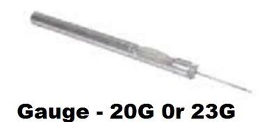 SS Steel Back Flush Flute Needle 20 G Or 23 G Ophthalmic Instruments Autoclave