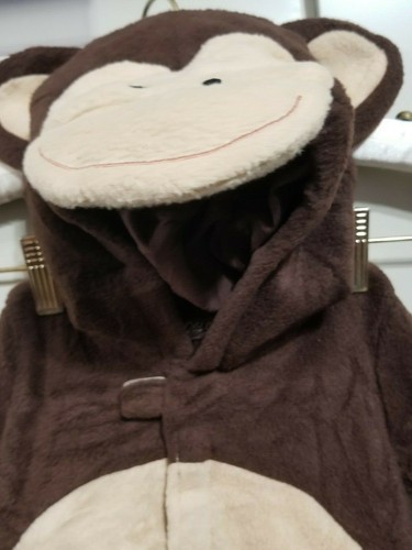 OLD NAVY BABY MONKEY HOODED JACKET COAT HALLOWEEN COSTUME 6-12 MONTHS - Picture 6 of 6