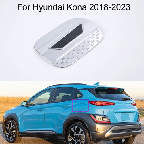 Chrome Car Fuel Lid Petrol Gas Tank Cover Trim For Hyundai Kona 2018