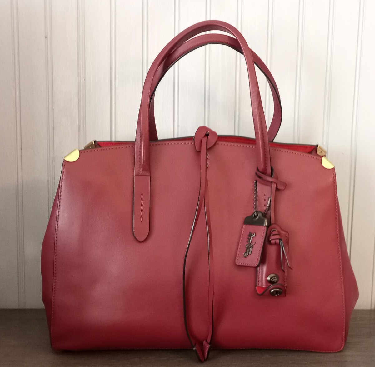 Coach 1941 Cooper 22821 Bordeaux Three Compartment Satchel | eBay