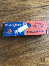 Vintage WESTINGHOUSE DDB PROJECTION LAMP BULB 750W 120V BLUE TOP